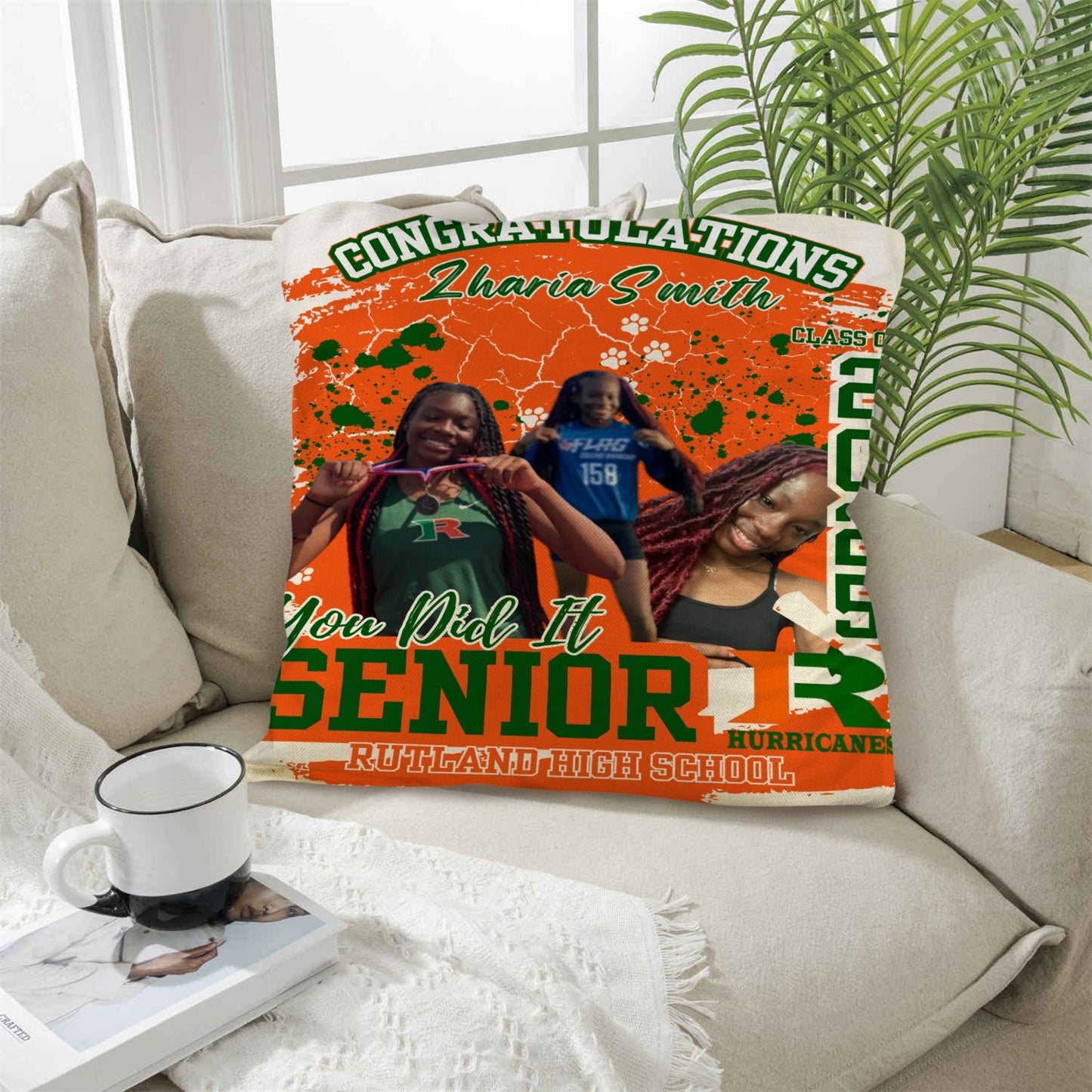 Grad Pillow Case (One Side)