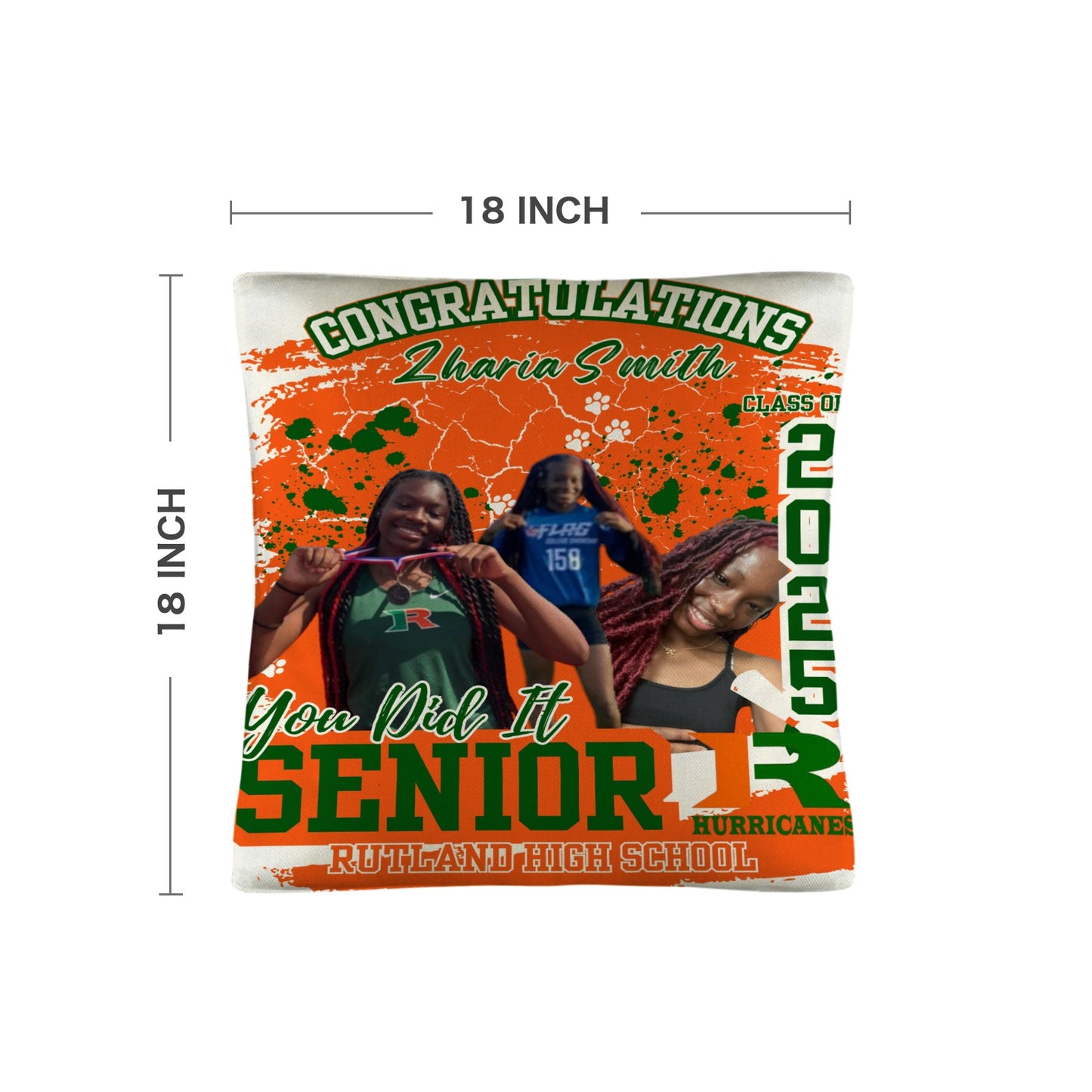 Grad Pillow Case (One Side)